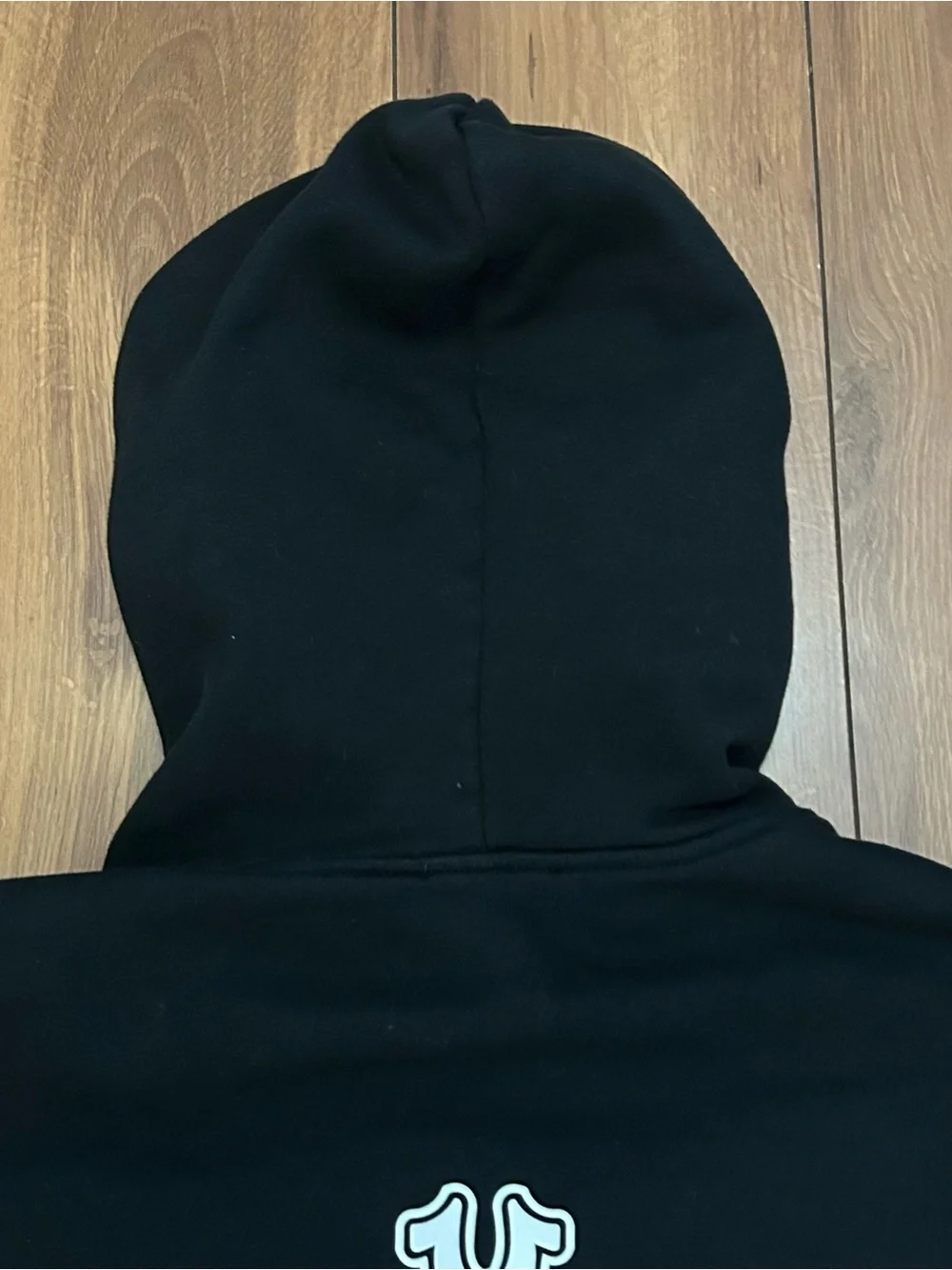 True Religion Men’s Black Hoodie Size Large Full Zip Excellent Condition